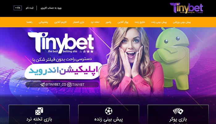 تاینی بت - بهترین سایت بازی انفجار
