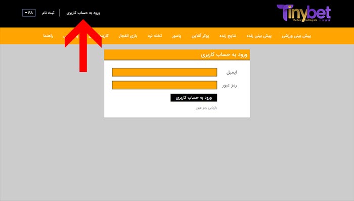 ورود به سایت بازی انفجار تاینی بت
